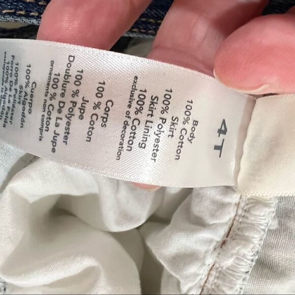 OshKosh B’Gosh Denim Overall with Tulle skirt Dress Jumper - Picture 11 of 15